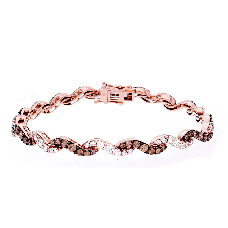 vintage beaded bracelet for women-Choco Diamond Bracelet