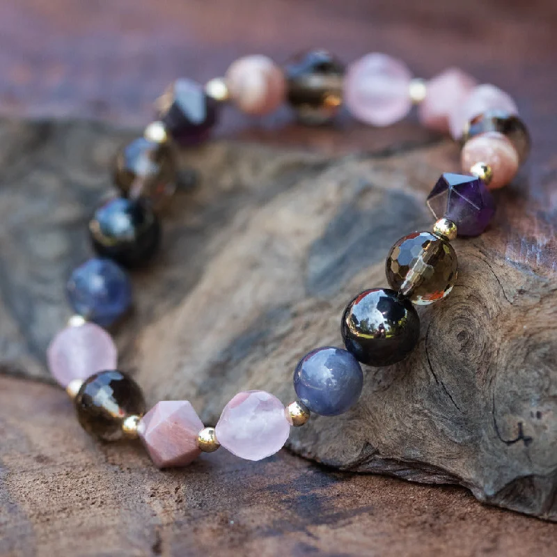 women’s chunky bracelet with stones-Courage, Strength and Healing Energy for Cancer