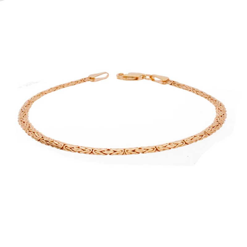 chunky metal bracelet for women-Gold Bracelet