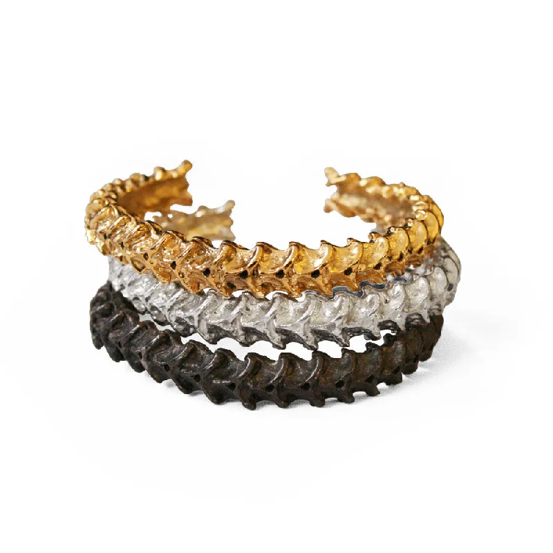 hand-woven leather bracelet-Spine Link Bracelet