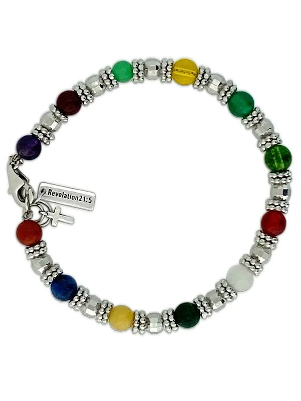 silver chain bracelet with charms-Women's Revelation Gemstone Bracelet