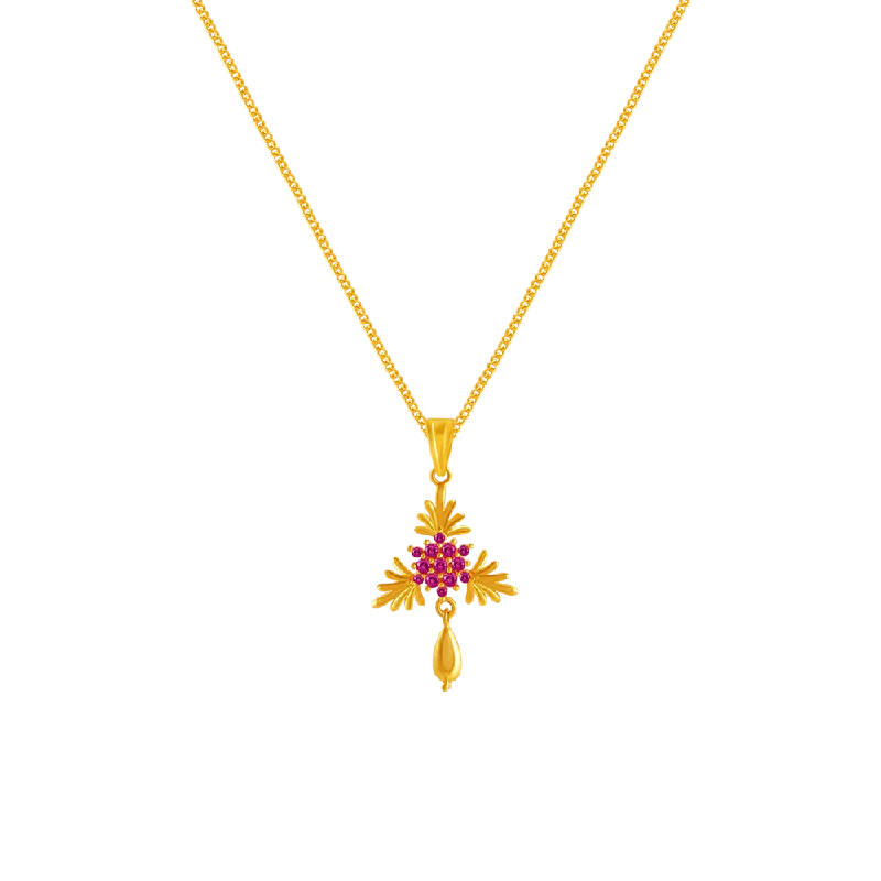 gold heart pendant necklace for girls-14k Gold Pendant From Amazea Collection For You