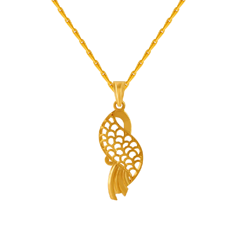 men’s personalized bar necklace-14KT (585) Yellow Gold Pendant For Women