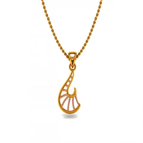 celestial necklace for women-14KT (585) Yellow Gold Pendant For Women