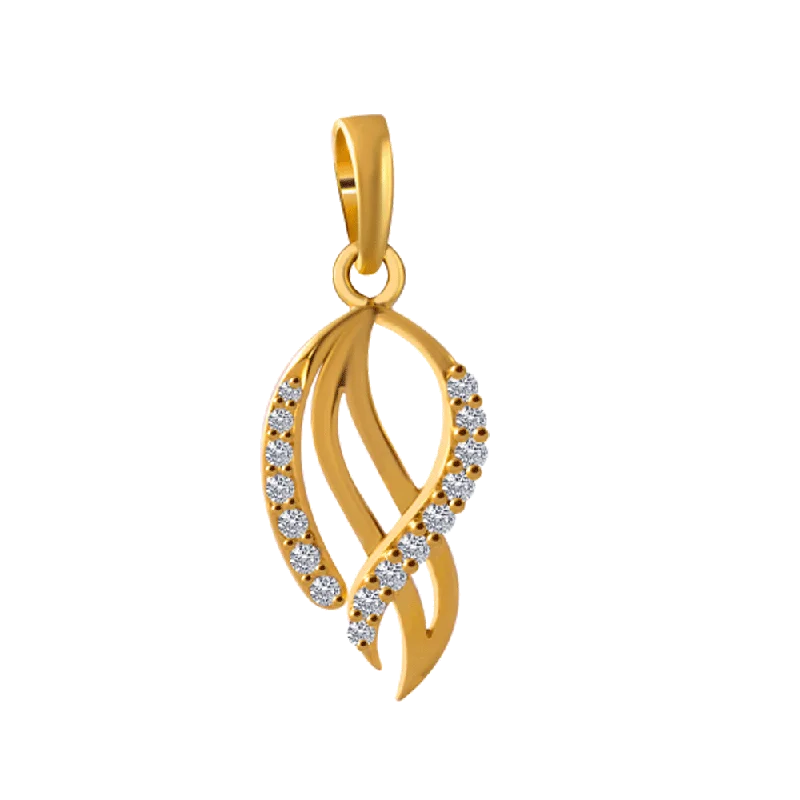 simple gold chain necklace-14KT (585) Yellow Gold Pendant For Women