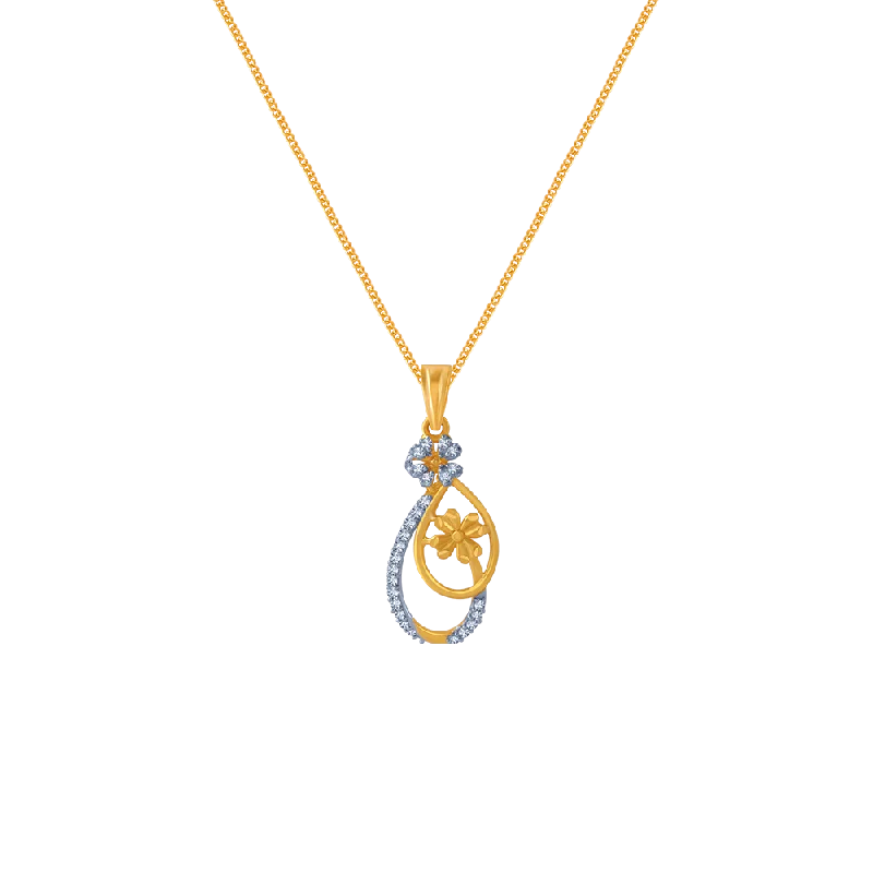 birthstone gemstone necklace-14KT (585) Yellow Gold Pendant For Women