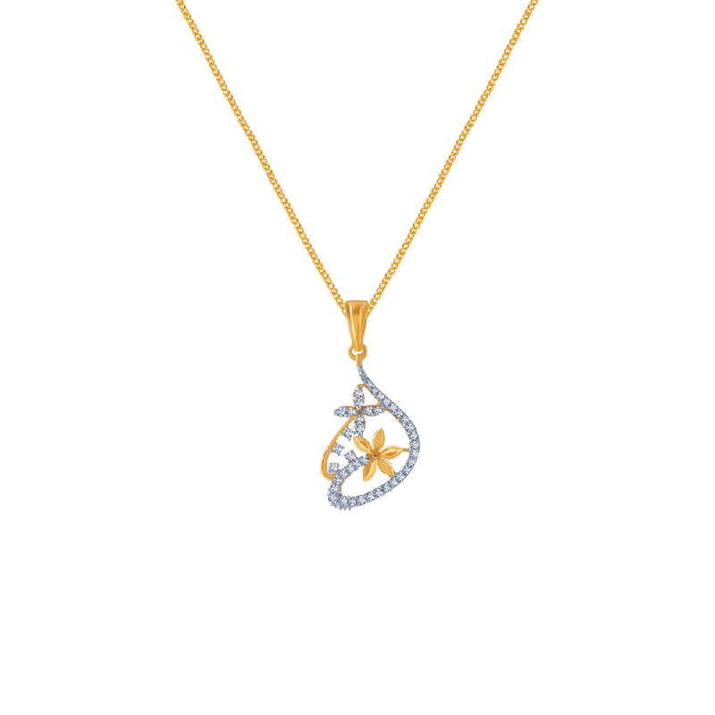 custom name pendant necklace-14KT (585) Yellow Gold Pendant For Women