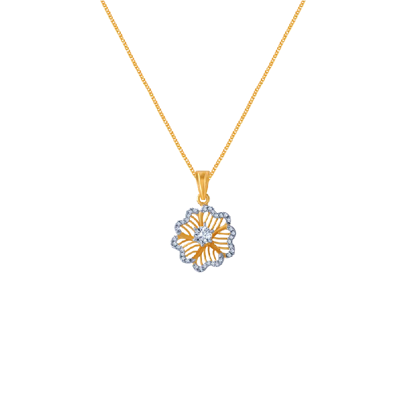 personalized love necklace-14KT (585) Yellow Gold Pendant For Women