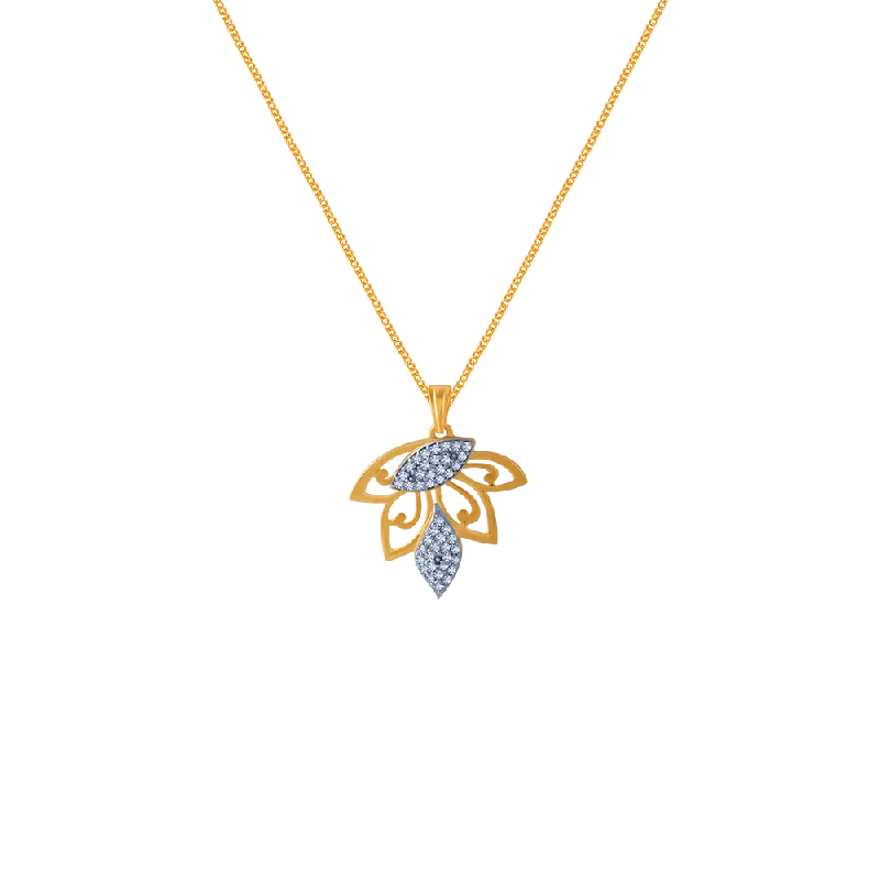 lucky star charm necklace-14KT (585) Yellow Gold Pendant For Women