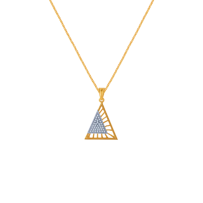 simple gold chain necklace-14KT (585) Yellow Gold Pendant For Women