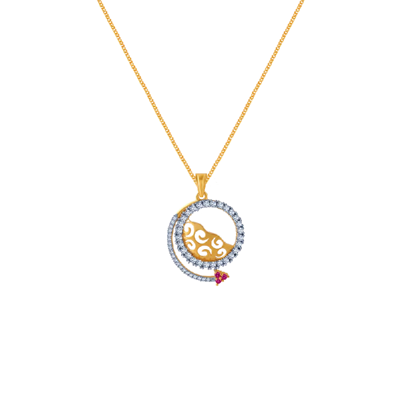 custom photo pendant necklace-14KT (585) Yellow Gold Pendant For Women