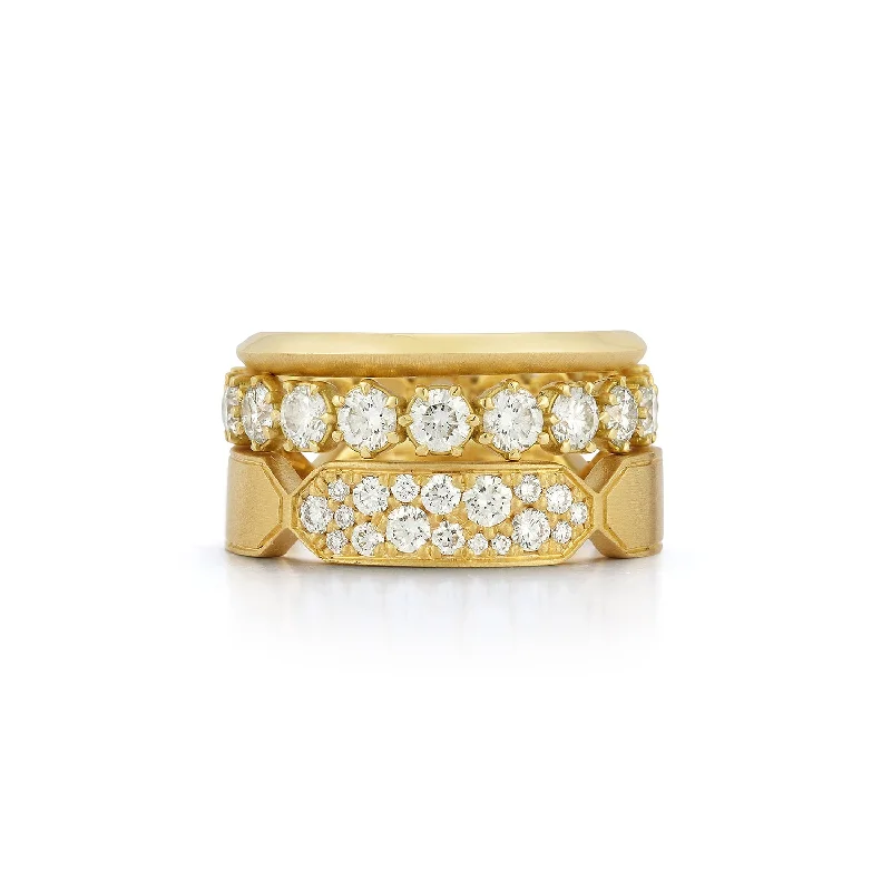 women’s engagement rings with diamond baguettes-Billie Stack