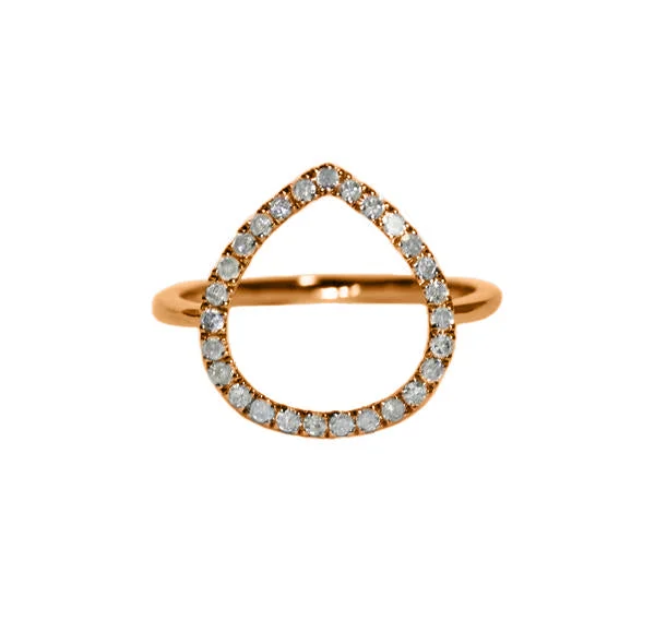 women’s wedding rings with diamond halos-Chloe Ring Rose Gold