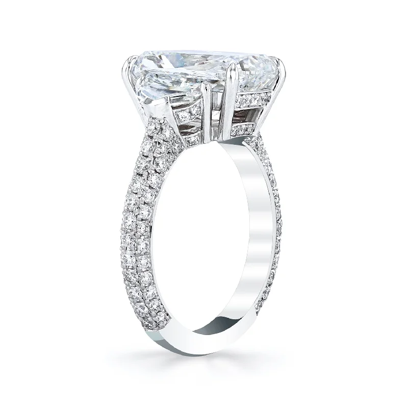 women’s rings with lab-created diamonds-Cushion Cut Diamond Engagement Ring