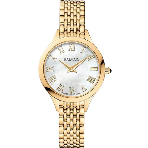 affordable fitness trackers with customizable features-Balmain De Balmain II Mini White Mother-Of-Pearl Dial Women 29mm