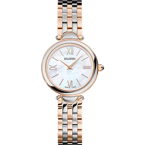 watches for extreme outdoor conditions with rugged features-Balmain Haute Elegance White Mother-Of-Pearl Dial Women 29mm