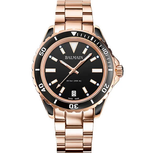 watches with digital display for easy time reading-Balmain Ophrys Black Dial Women 38.5mm