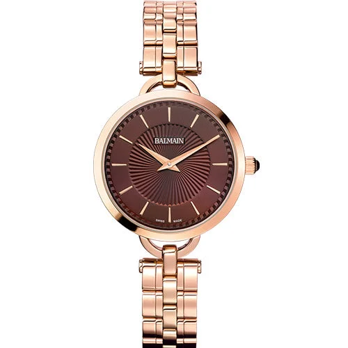 smartwatch for women with advanced health monitoring-Balmain Orithia Brown Dial Women 32mm