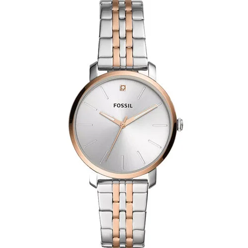 hybrid fitness trackers with activity and heart rate tracking-Fossil Lexie Luther Silver Dial Women