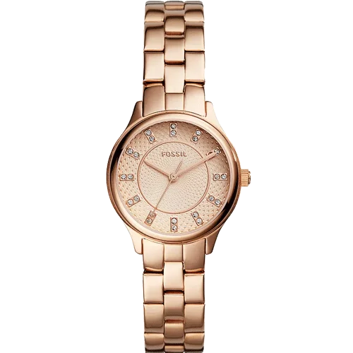 watches with moon phase display for collectors-Fossil Modern Sophisticate Rose Dial Women