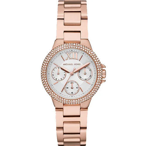 hybrid smartwatches for fitness and casual wear-Michael Kors Mini Camille White Dial Women 33mm