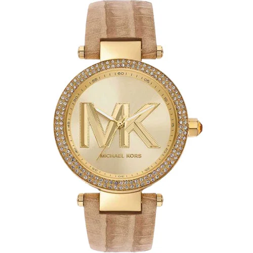 luxury women’s watches with sparkling gemstone details-Michael Kors Parker Gold Dial Women 39mm