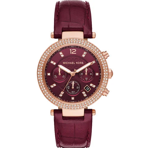 luxury watches for men with rare designs-Michael Kors Parker Red Dial Women 39mm