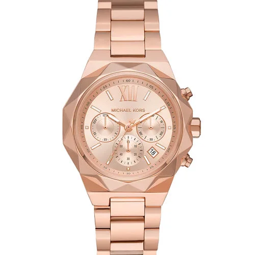 watches for women with crystal accents for elegance-Michael Kors Raquel Rose Gold Dial Women 41mm