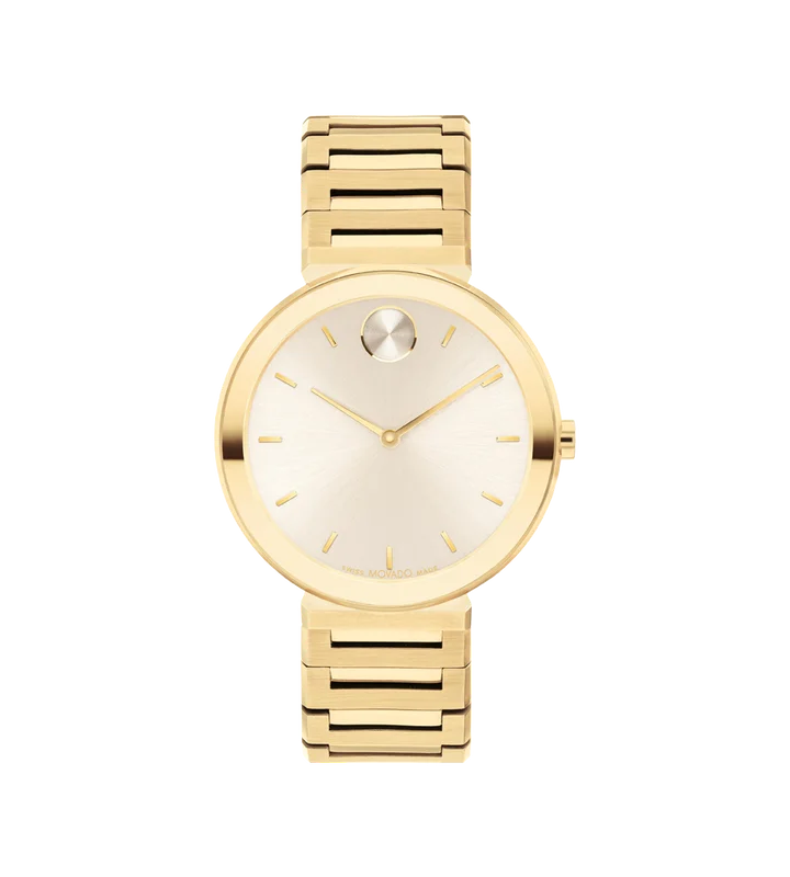 luxury watches with high-end movement for timepiece collectors-Movado Bold Horizon Taupe Dial Women 34MM