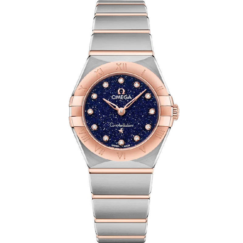 hybrid watches for casual and formal wear-Omega Constellation Blue Dial Women 25MM