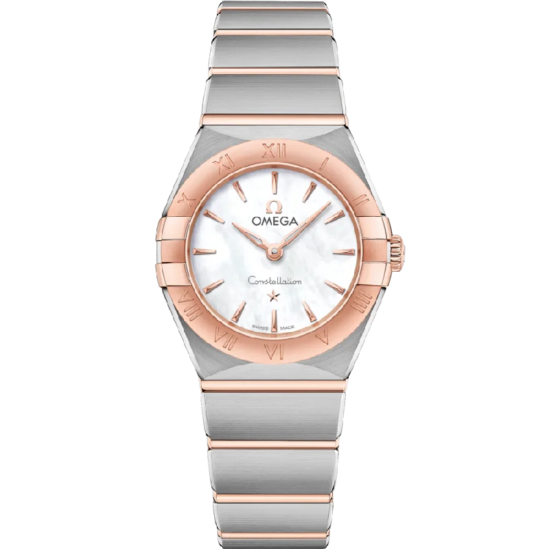 watches with luminous hands for night visibility-Omega Constellation White Dial Women 25MM