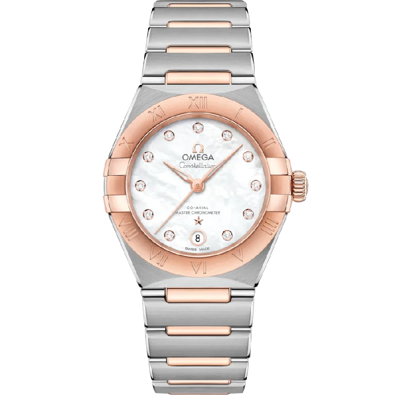 best luxury watches for men under 500-Omega Constellation White Dial Women 29MM