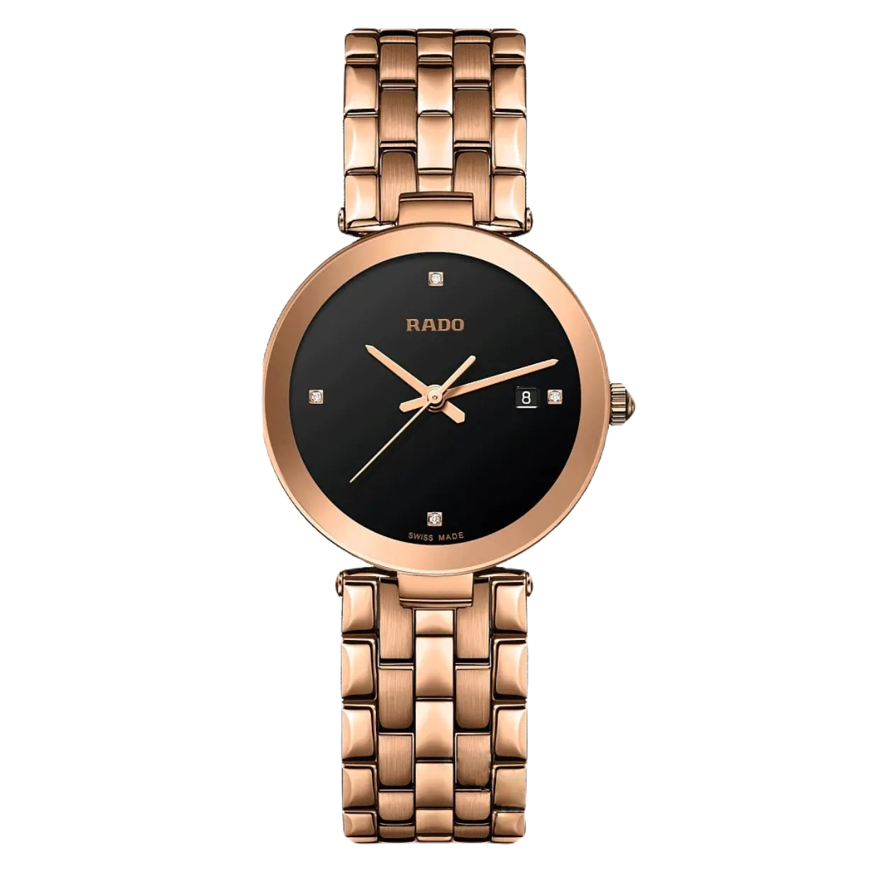 luxury watches with mother-of-pearl dial for elegance-Rado Florence Black Dial Women 28mm