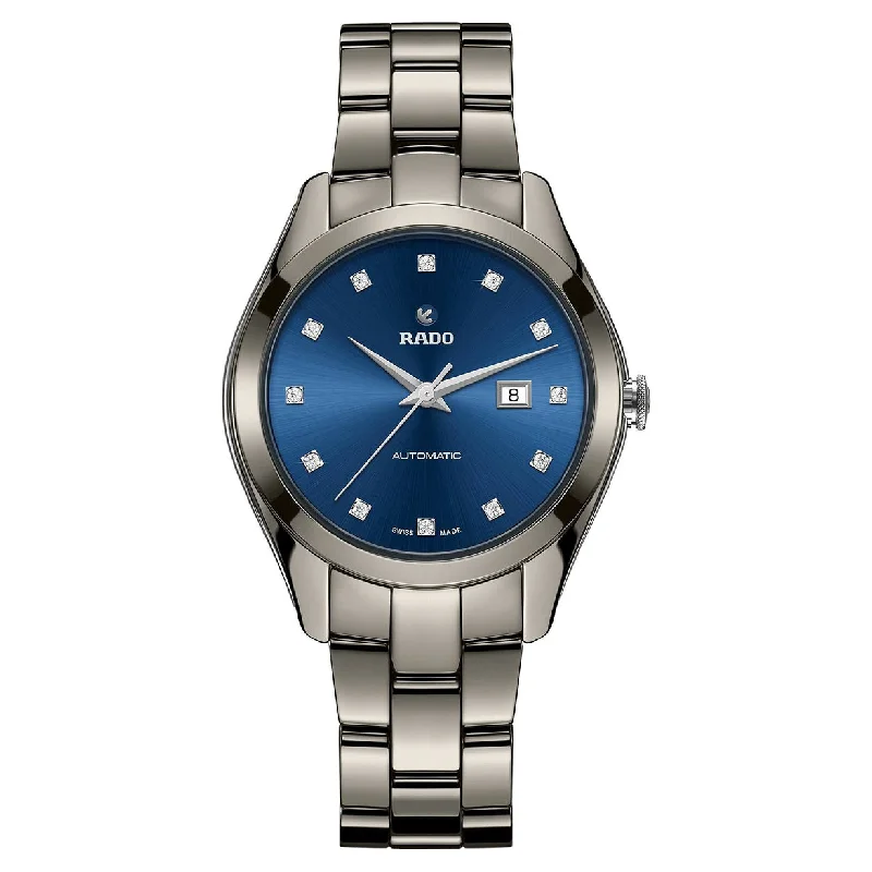 fitness tracking smartwatches for athletes-Rado Hyperchrome Blue Dial Women 36mm