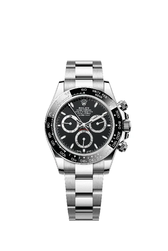 luxury watches with gold plating and unique design-Rolex Cosmograph Daytona 40 mm 126500LN Oyster Black Dial