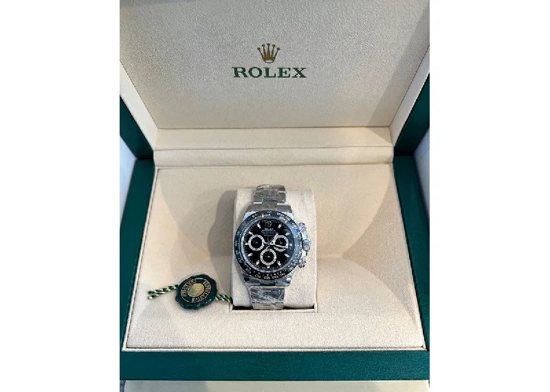 watches for men with oversized faces for bold style-Rolex Cosmograph Daytona 40mm 116500LN Oystersteel Black Dial