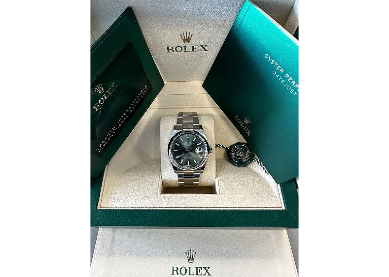 watches with moonphase display for sophisticated style-Rolex DateJust 36mm 126200 Oystersteel Mint Green Dial