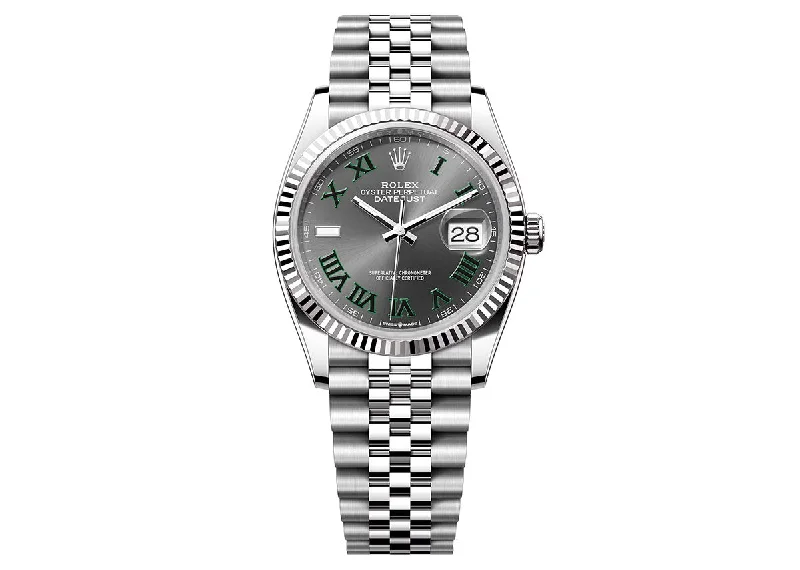 affordable luxury watches for men with premium features-Rolex DateJust 36mm 126234 Oystersteel Jubilee Roman Slate Dial