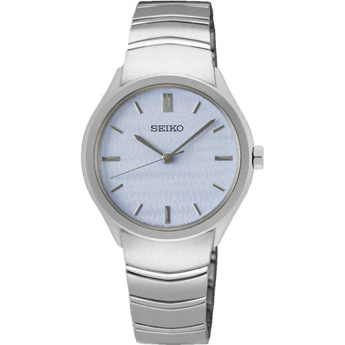 watches with date and time zone features for global travelers-Seiko Discover More Blue Dial Women 30mm