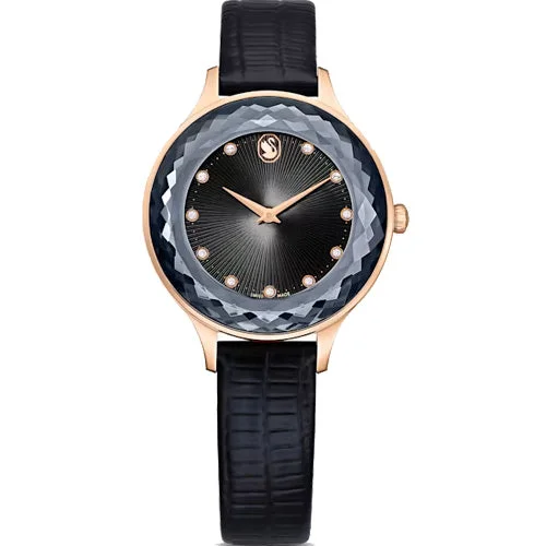 smartwatches with fitness apps and workout tracking-Swarovski Octea Nova Black Dial Women 33mm