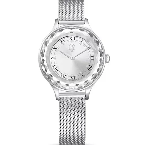 smartwatch with remote camera control for convenience-Swarovski Octea Nova Silver Dial Women 33mm