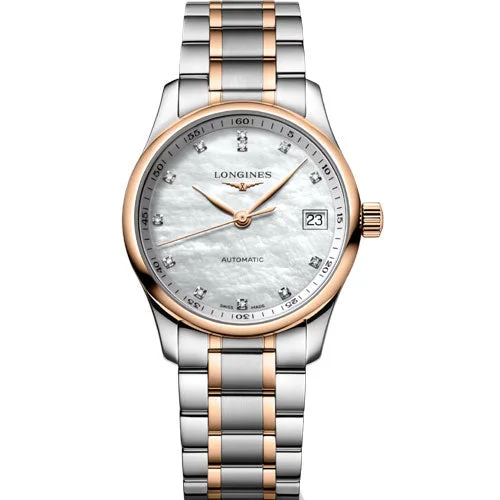 best men’s watches for casual and formal occasions-Longines Master Collection White Mother-Of-Pearl Dial Women 34mm