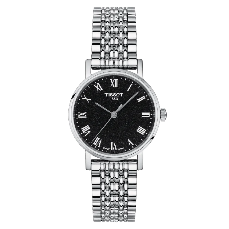 women’s watches with minimalist dial design-Tissot T-Classic Black Dial Women 30mm