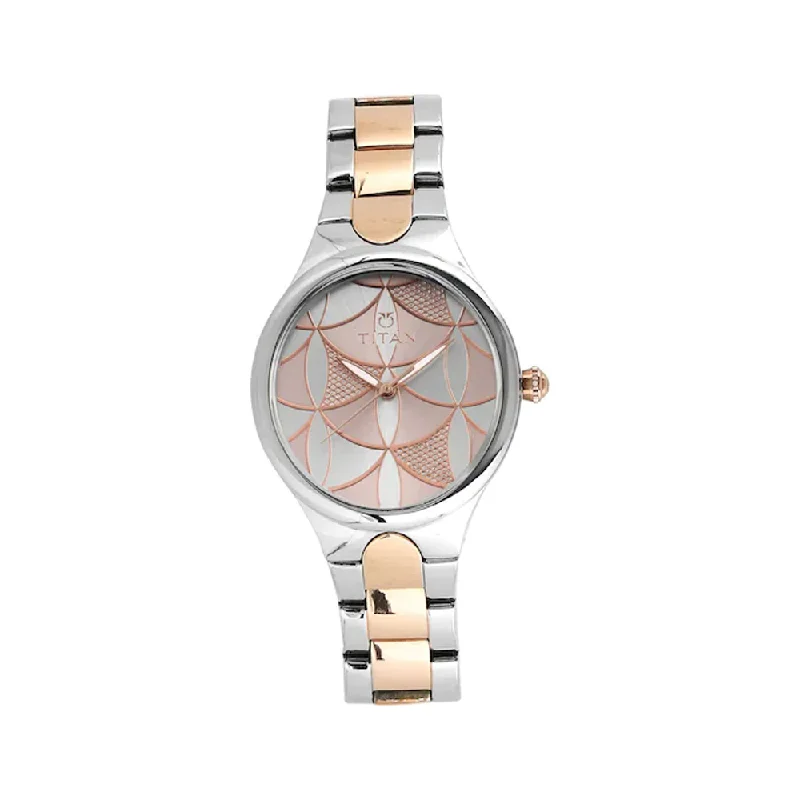 high-quality leather band watches with minimalistic design-Titan Whimsy Analog Pink Dial Women's Watch 95060KM01