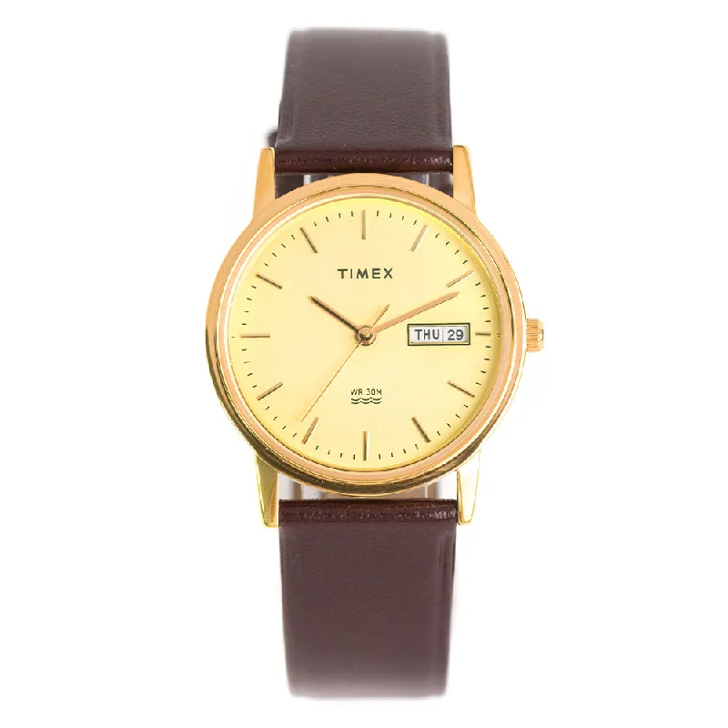 best watches for women with interchangeable leather bands-Ab Series Day-Date 32.5mm Leather Band