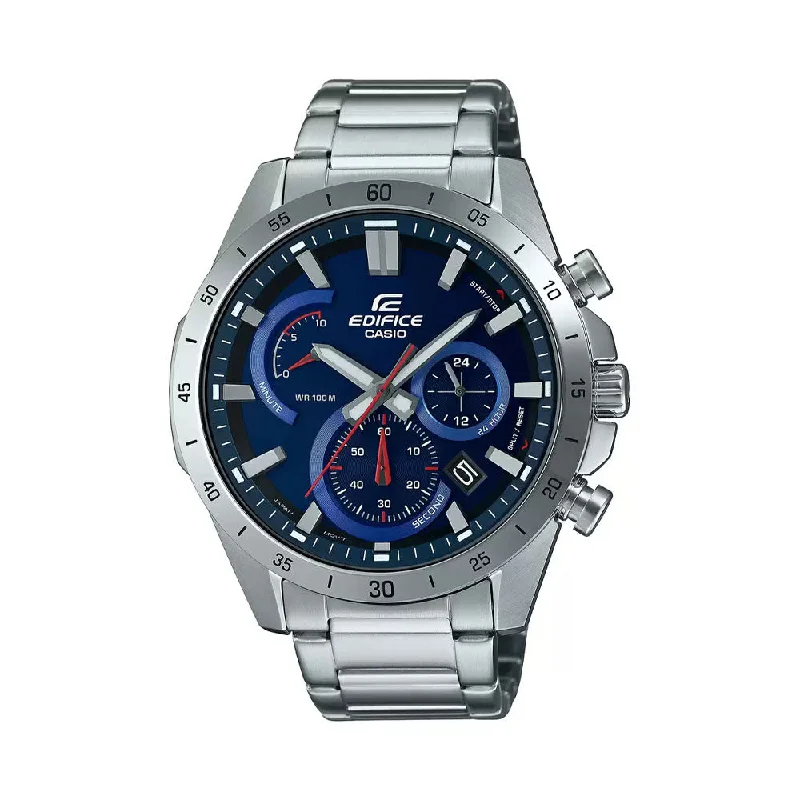 hybrid smartwatches with analog and digital displays-CASIO Edifice Men Water Resistant Chronograph Watch - EX541