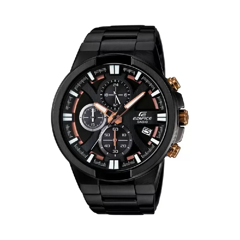 hybrid fitness trackers with activity and heart rate tracking-Casio EFR-544BK-1A9VUDF (EX230) Edifice Analog Watch For Men