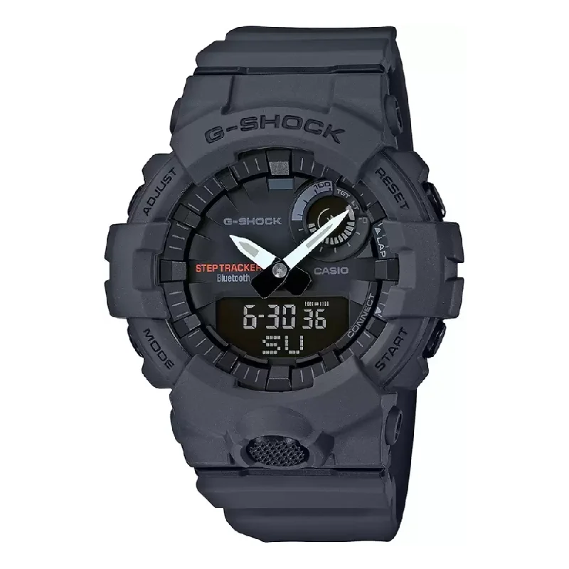 stylish wristwatches for men with adjustable straps-Casio G-Shock Analog-Digital Grey Dial Men's Watch - GBA-800-8ADR (G835)