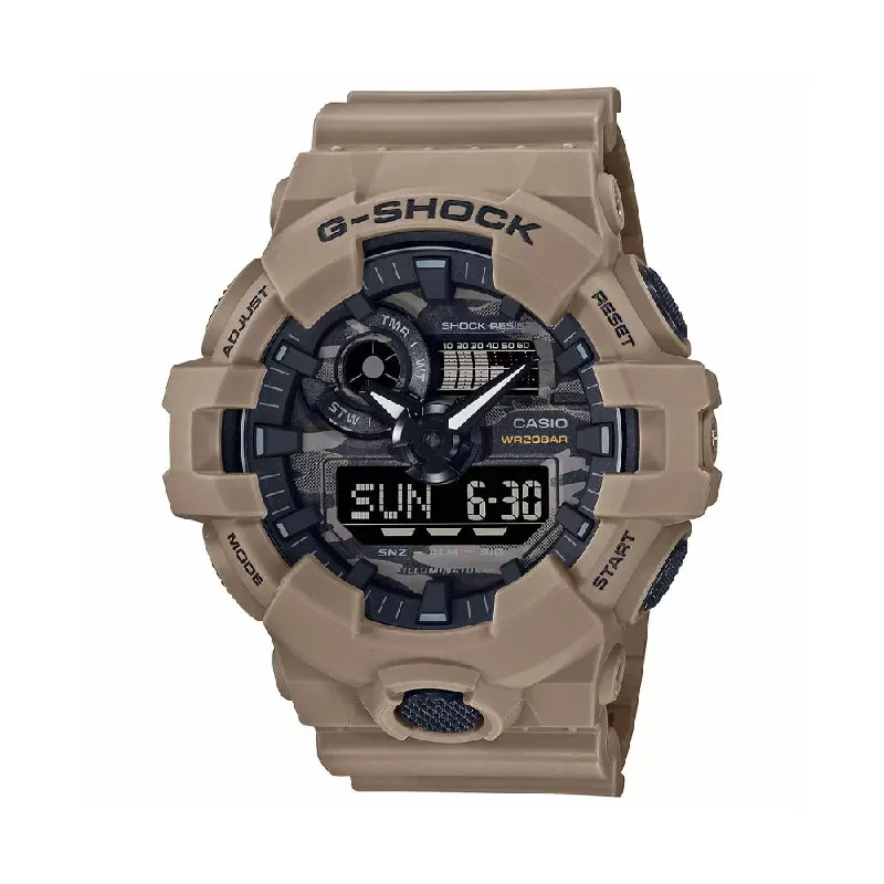 watches with scratch-resistant glass for durability-CASIO G-Shock Men Water-Resistant Multifunction Watch - G1211