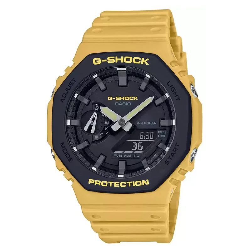 affordable sports watches for men with multiple features-Casio Mens G-Shock Black Dial Band Digital Watch - G1066